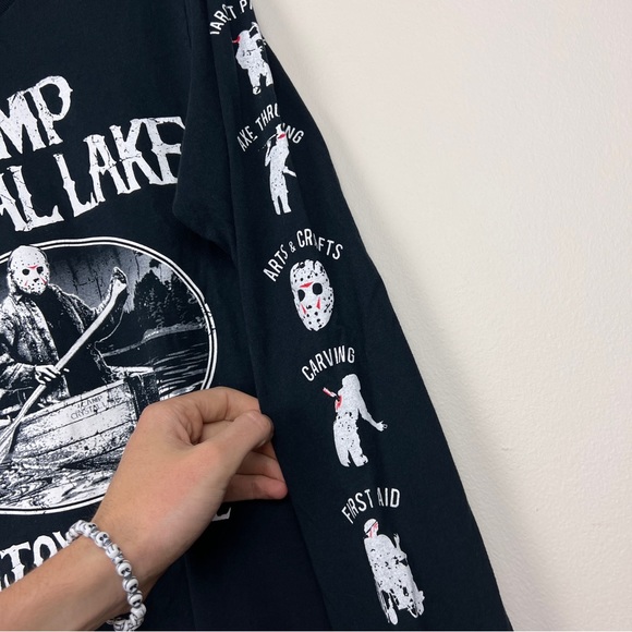 Friday the 13th Camp Crystal Lake Nature Long Sleeve Tee - Picture 2 of 4